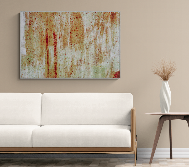 Abstract - Painted & Rusted Metal