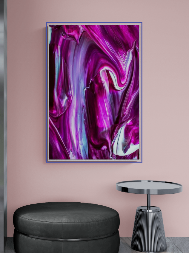 Abstract - Dramatic Brush Strokes in Purple