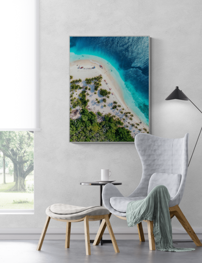 Beach Themed Wall Art Ideas: Cayo Sombrero Venezuela