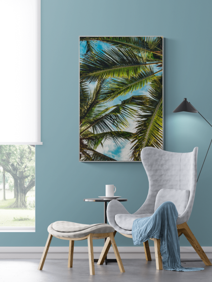 Palm Fronds & Blue Sky