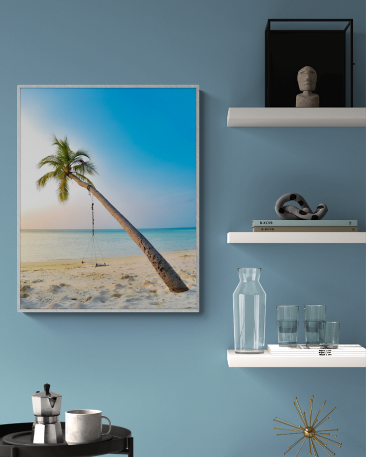 Palm Tree Swing on Beach