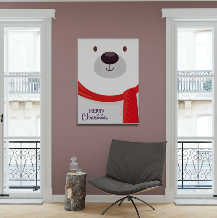 Christmas - Polar Bear with Scarf