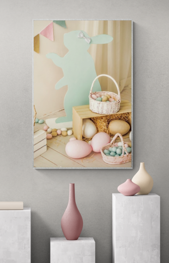 Easter Bunny & Egg Basket Display