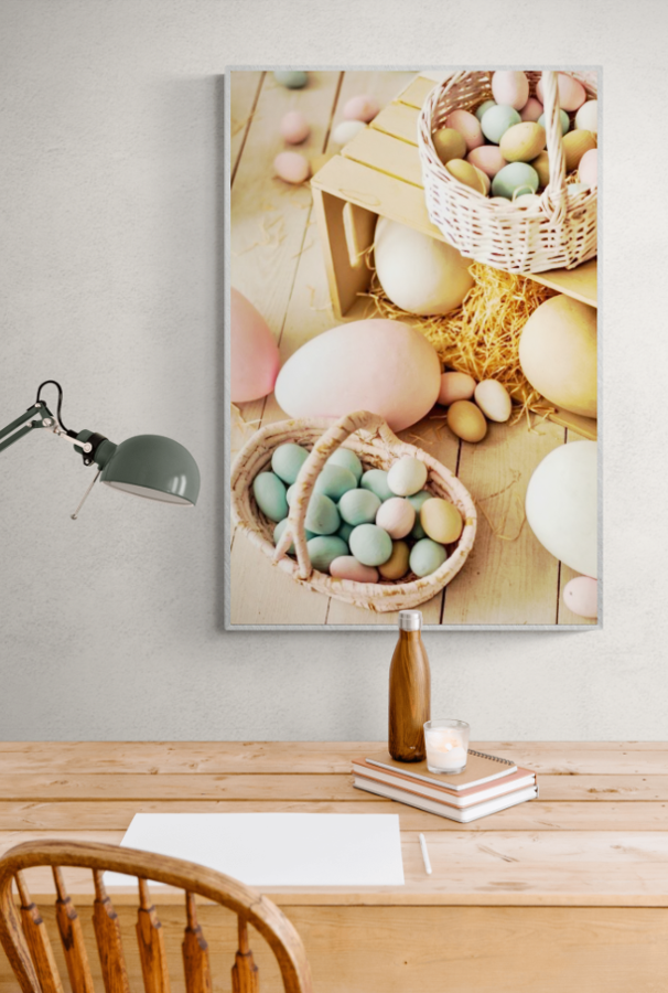 Easter Eggs in Pastel Colours