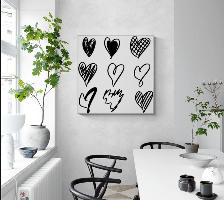 Heart Doodles Illustration
