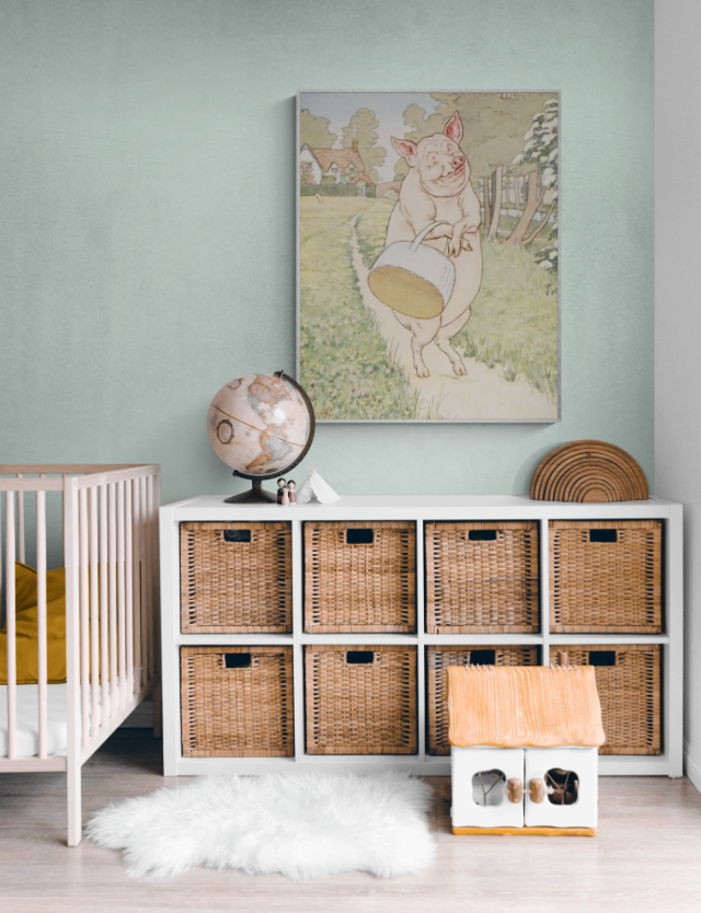 Vintage Pig & Basket