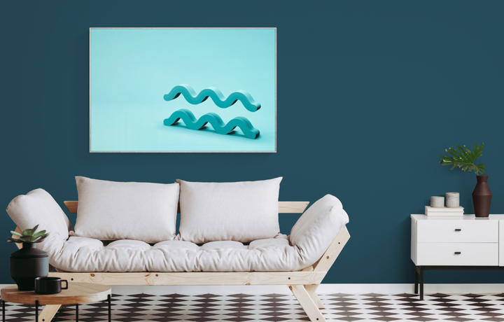 Zodiac Inspired Wall Art Ideas:  Aquarius in Blue