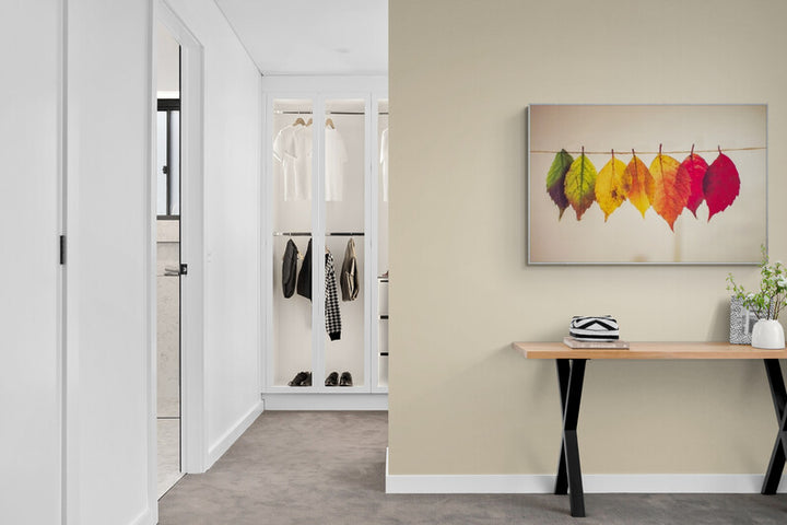 Seasonal Themed Wall Art Ideas: Autumn Leaves Lineup
