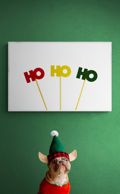 Holiday Themed Wall Art Ideas: Christmas - Ho HO HO