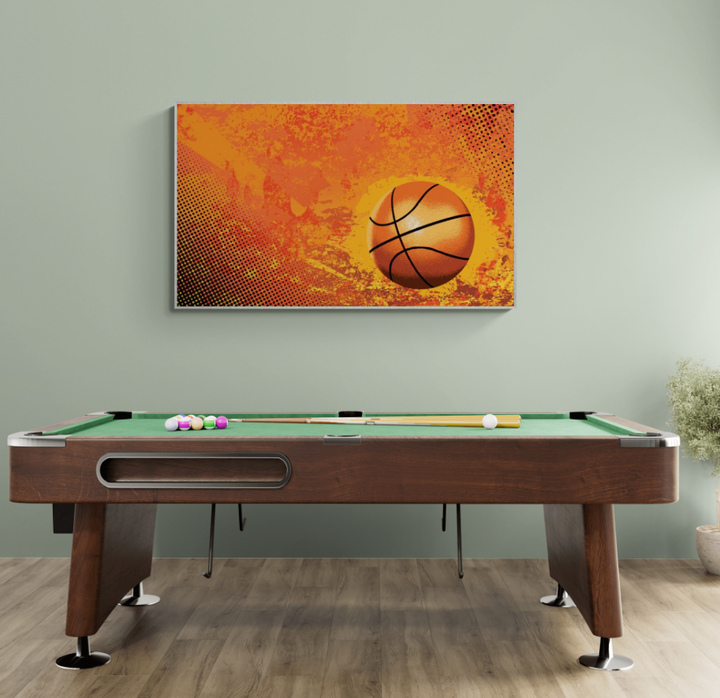 Basketball Orange Flame Ilustration
