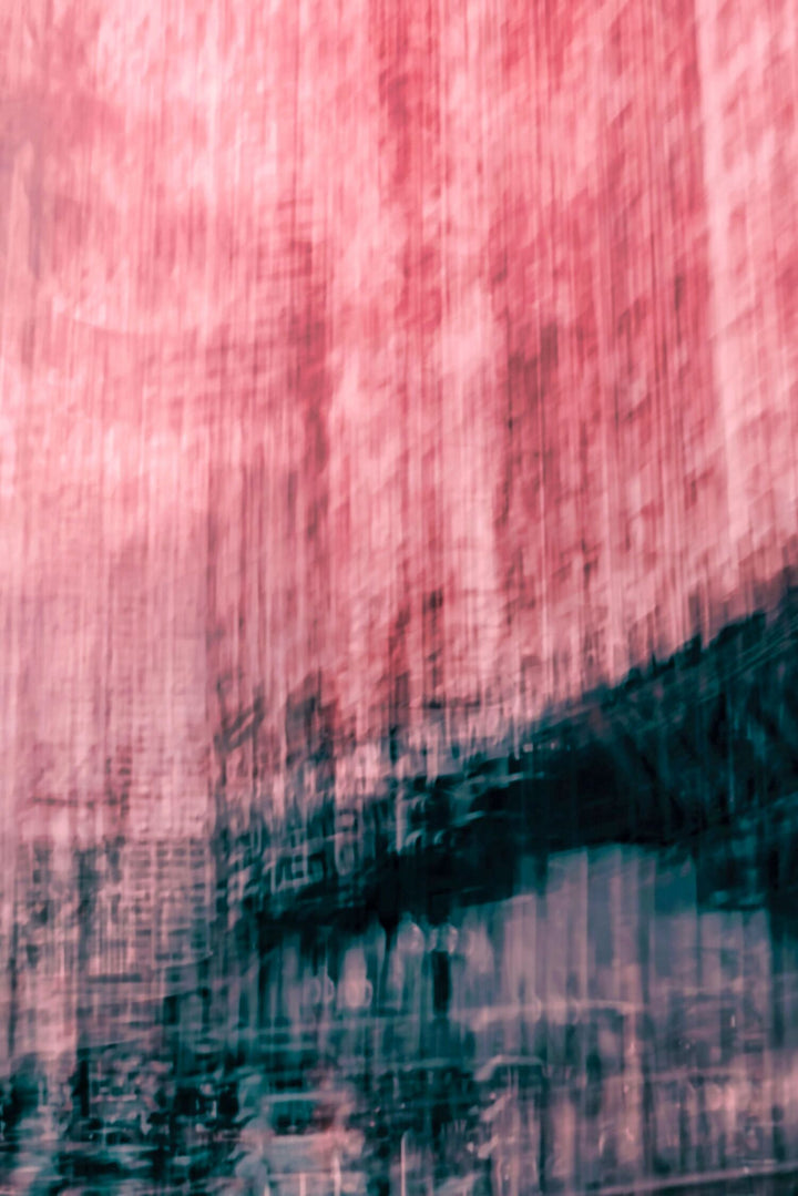 Abstract - Pink & Black Movement Portrait
