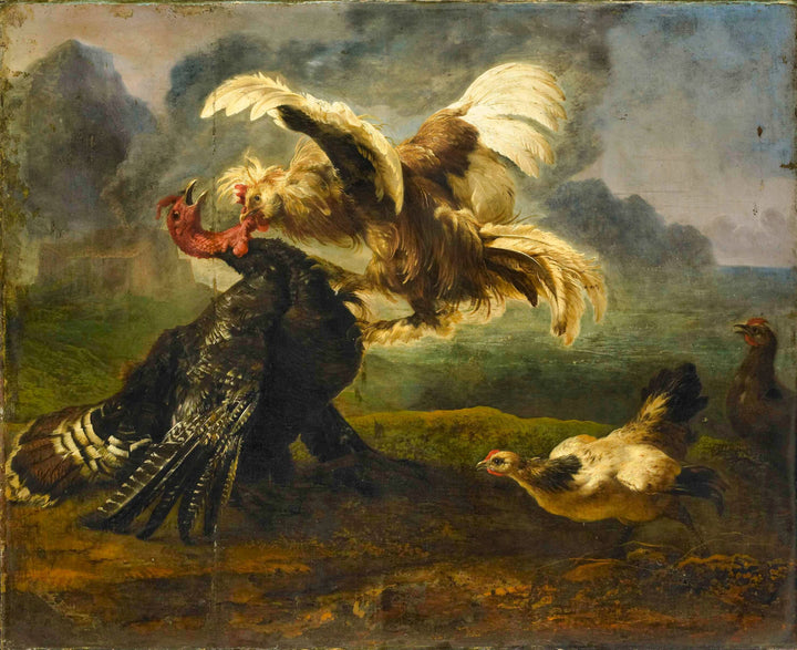 Fighting Birds. Date: 1655