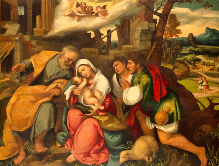 The Adoration of the Shepherds, 1540. By Bonifazio de'Pitati