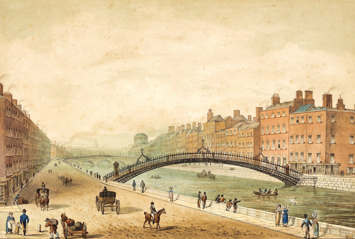 The Ha'Penny Bridge Dublin. Liffey Bridge