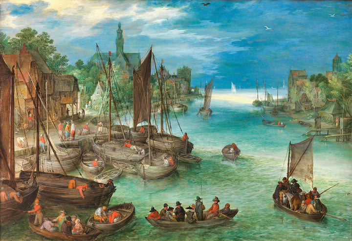 Riverside Town by Jan Brueghel
