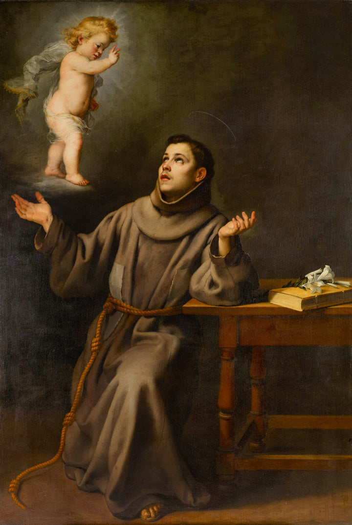 The Vision of St Anthony of Padua, 1652 By Bartolome Esteban Murill