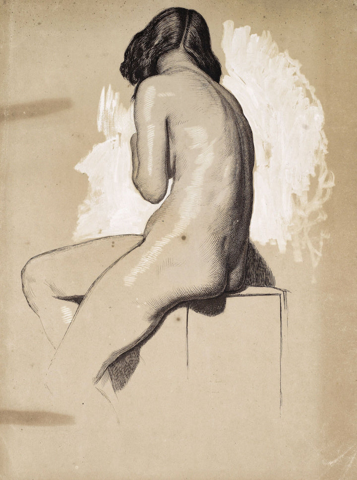 Female Nude - Study from behind, 1858. Artist: William Holman Hunt