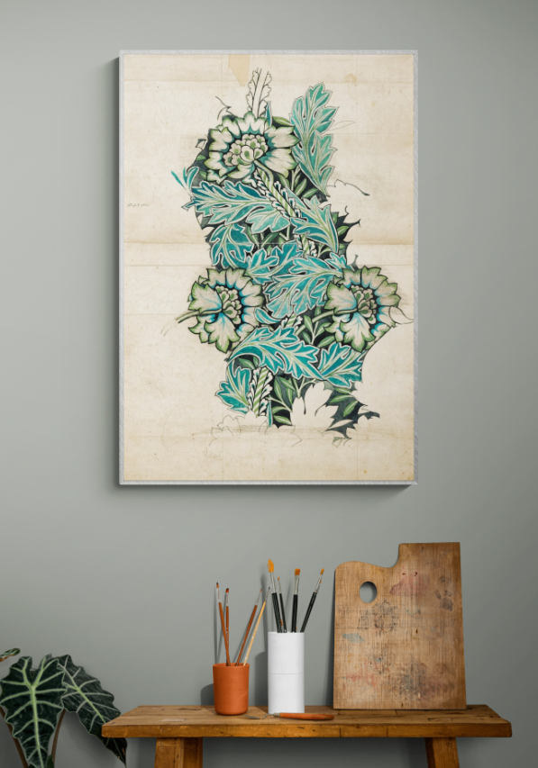 Vintage Cool Wal Art Ideas: Anemone, 1876 by William Morris