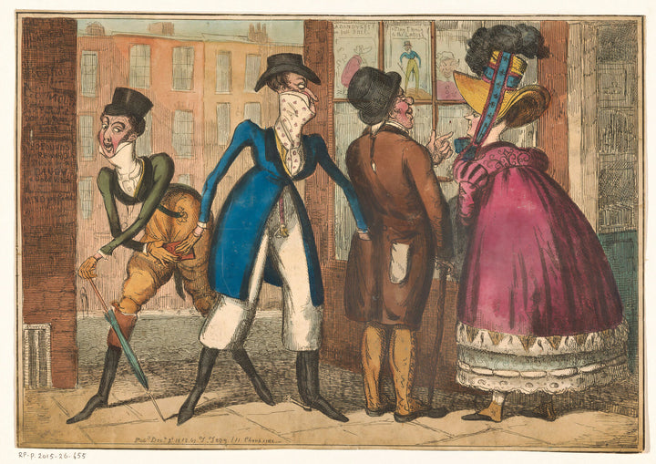Title: Dandy Pickpockets diving. Date: 1818.