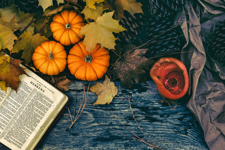 Autumn Still Life with Bible