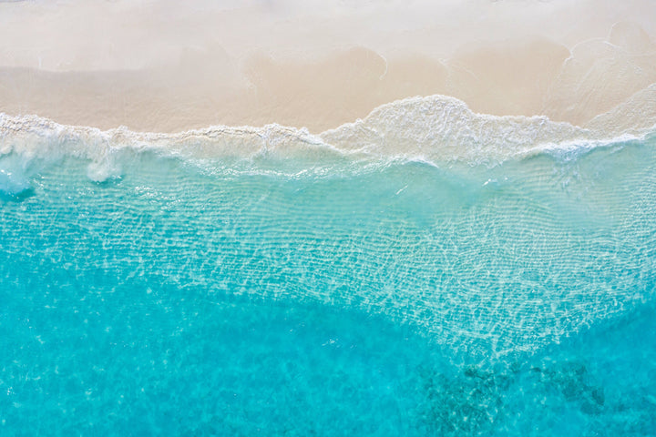 Blue Water meets Sun-Bleached Sand
