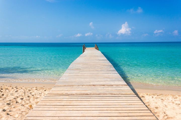 Wooden Walkway into the Sea