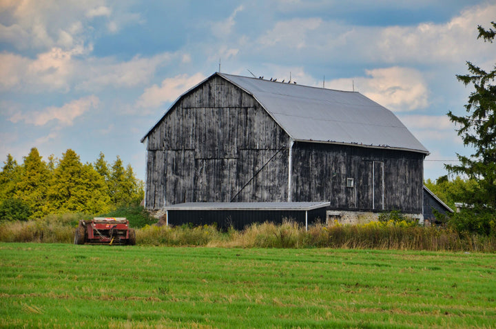 Faded Black Country Barn