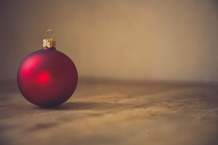 Christmas - Red Glass Tree Ornament