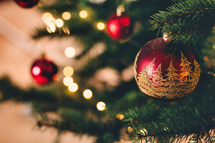 Christmas - Red & Gold Tree Ornament B