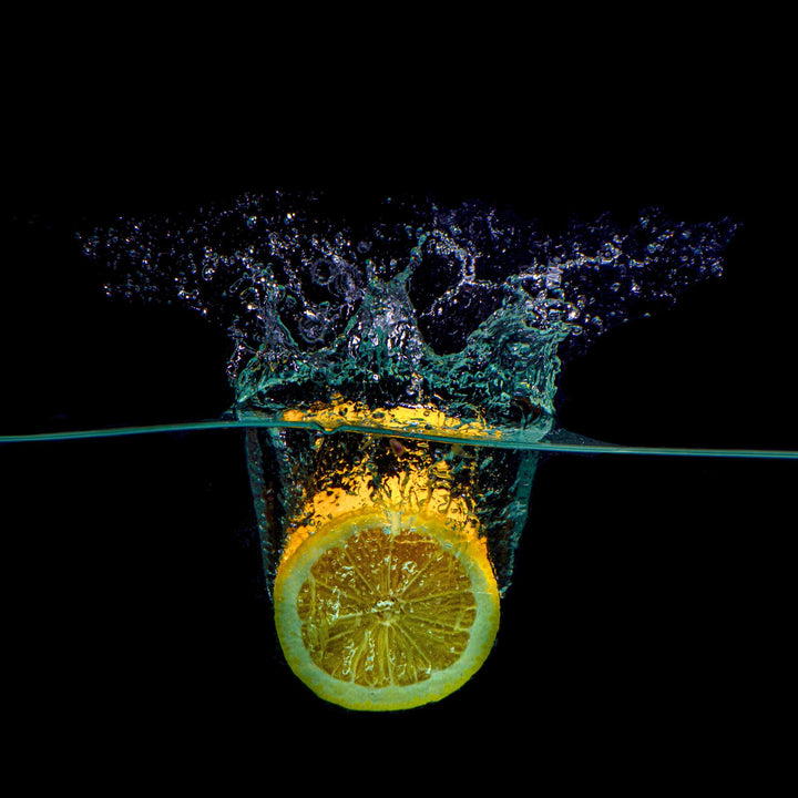 Orange Slice Water Splash effect