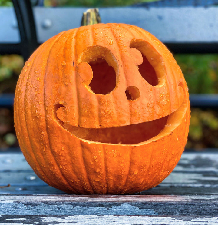 Happy Carved Pumpkin