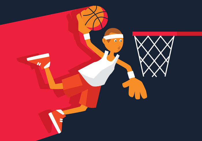 Basketball Dunk Illustration