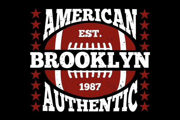 American Brooklyn Football Graphic