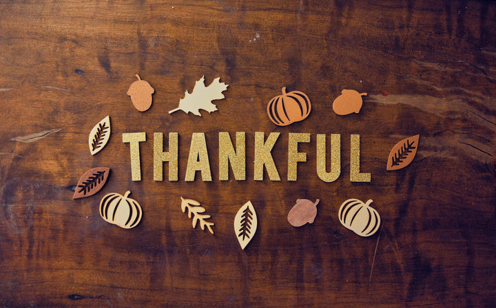 Thankful Gold Glitter