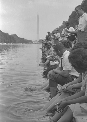 Reflecting Pool, March on Washington, 1963.